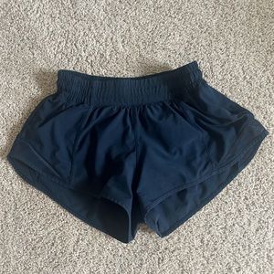 Navy Blue Lululemon Hotty Hot Shorts